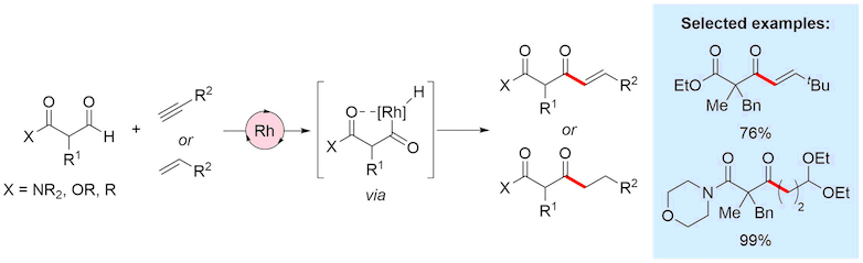 hydroacylation carbonyl examples